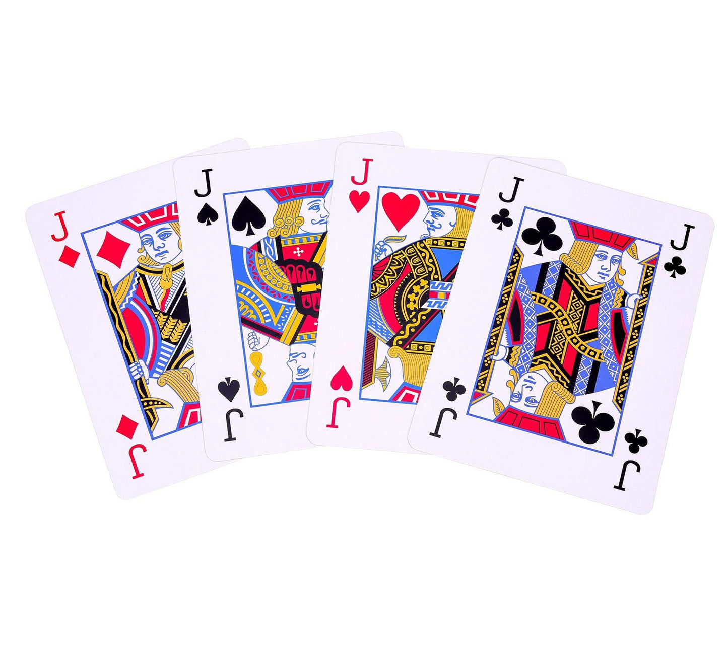 VIROSA Jumbo A4 Playing Cards – Giant 28cm x 20cm Plastic Coated, Water-Resistant Deck for Family Party Games, BBQs, Garden, Indoor & Outdoor Fun, Christmas & Events