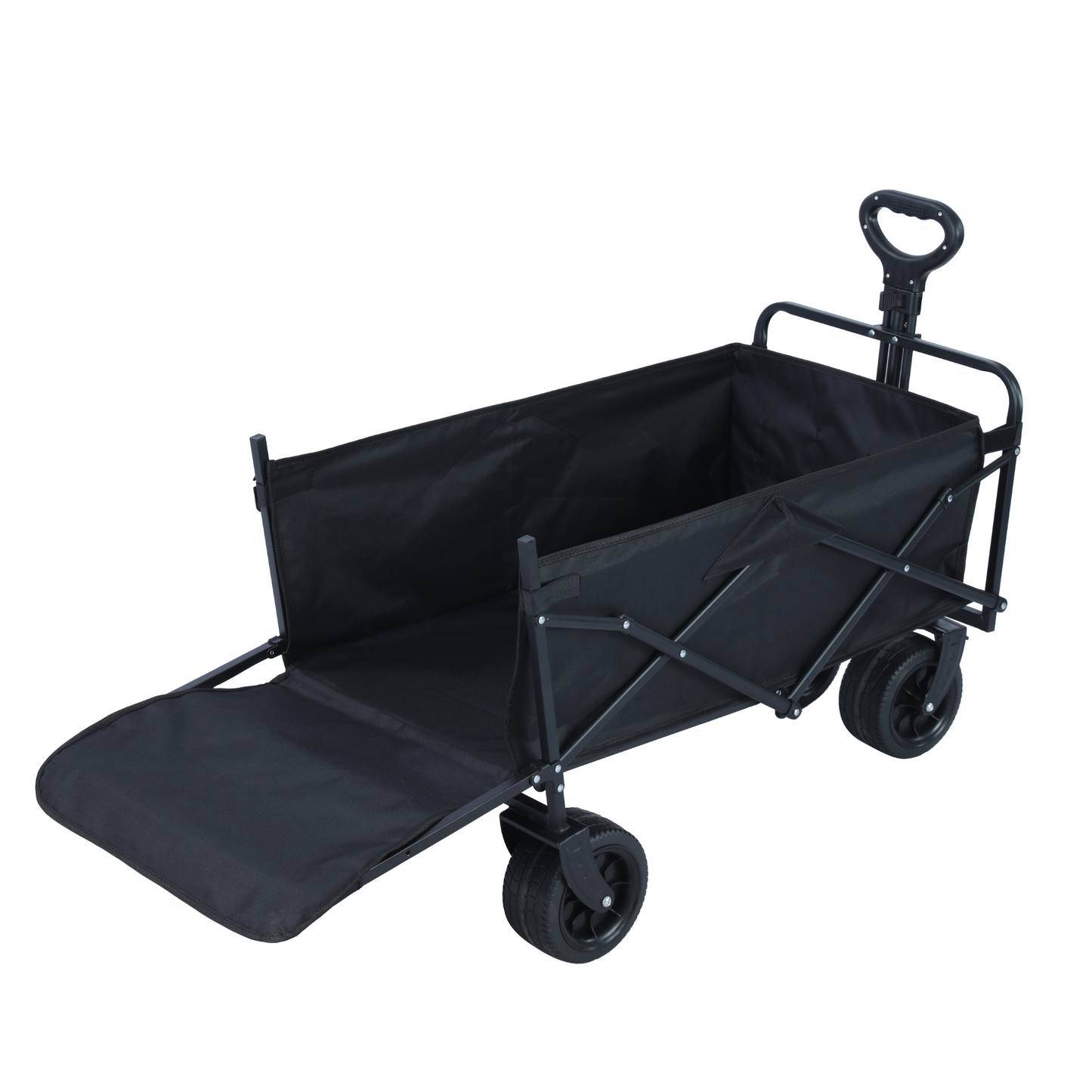 VIROSA 200L Wagon Trolley with Thick Tyres & Back Open Feature – Foldable Heavy Duty Outdoor Utility Cart for Camping, Gardening & Festivals