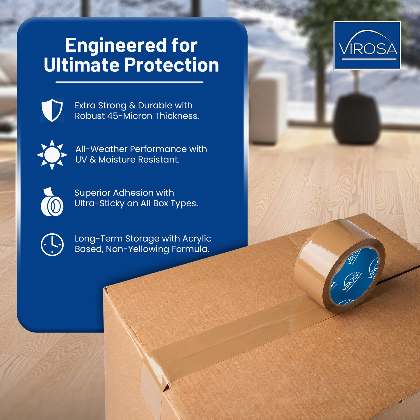 Brown Packing Tapes - 48mm x 66m