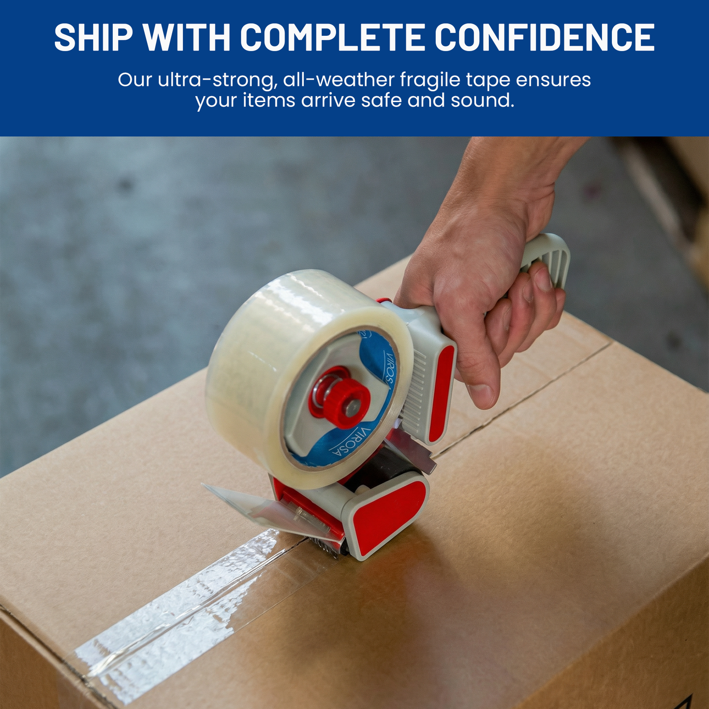 Heavy Duty Clear Packing Tapes - 48mm x 66m (3 Rolls)