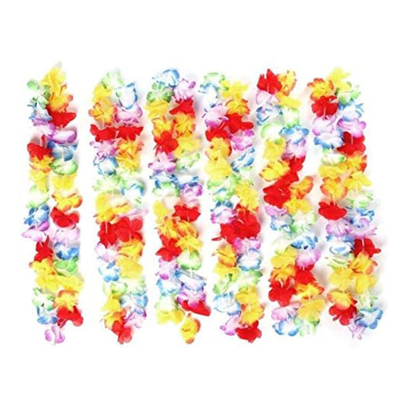 12 Pieces Hawaiian Lei Flower Lei Luau Garland For Tropical Party Hen do Special Occasion Decorations
