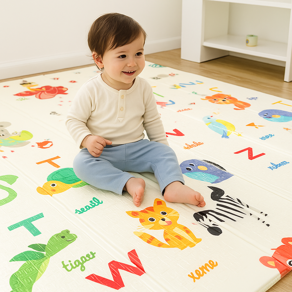 VIROSA Foldable Play Mat for Babies & Toddlers