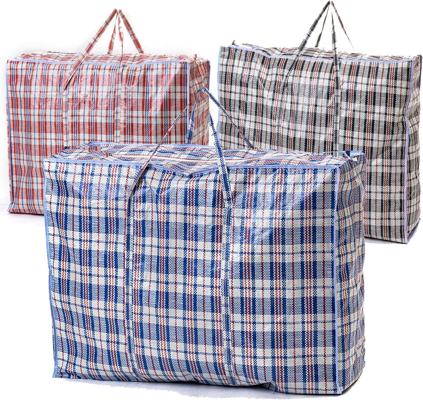 Pack of 5 Large Laundry Bags - Ideal for Laundry, Moving, Shopping, Storage - 60x50x25 cm
