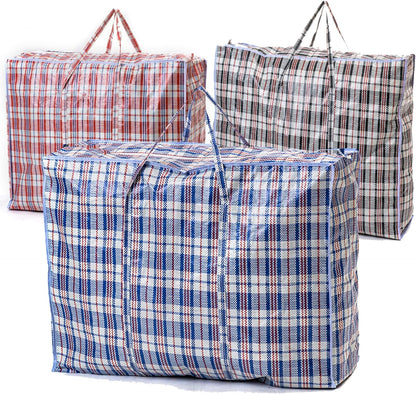 Pack of 5 Large Laundry Bags - Ideal for Laundry, Moving, Shopping, Storage - 60x50x25 cm