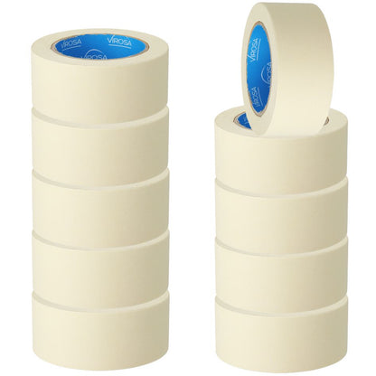 VIROSA White Masking Tape – 10 Rolls