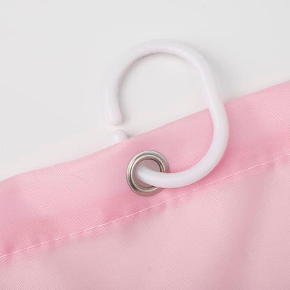 Light Pink Shower Curtain - Anti-Mould, Mildew Resistant | Size 180x180 cm (71 x 71 Inch) | Water Repellent Polyester Fabric