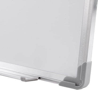 Magnetic White Board with Aluminum Frame - Dry Wipe Whiteboard Kit Including Pen with Eraser and Magnets (A2 60 cm x 45 cm)