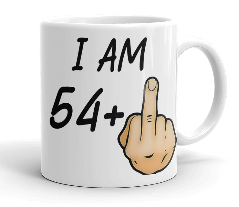 VIROSA Funny Birthday Mug – “I Am [Age-1]+1” – Rude Joke Gift for Milestone Birthdays – 16 Variations (11oz)