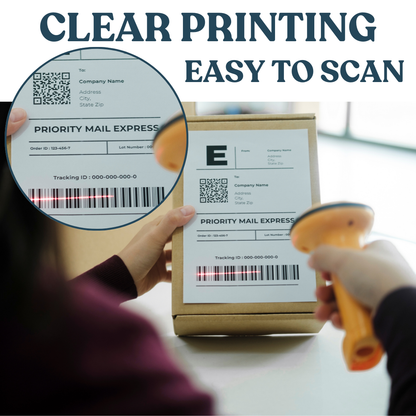 VIROSA 500 Pack 4x6 Inch Thermal Shipping Labels – Fanfold Direct Thermal Printer Paper with Permanent Adhesive – Commercial Grade White Labels for Amazon, Royal Mail, FedEx, DPD & More