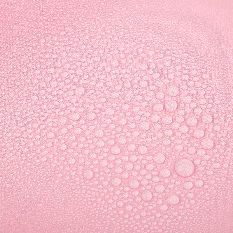 Light Pink Shower Curtain - Anti-Mould, Mildew Resistant | Size 180x180 cm (71 x 71 Inch) | Water Repellent Polyester Fabric