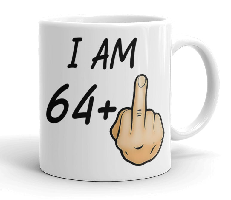 VIROSA Funny Birthday Mug – “I Am [Age-1]+1” – Rude Joke Gift for Milestone Birthdays – 16 Variations (11oz)