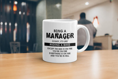 Funny Sarcastic Mug for Men & Women | Black Handle Novelty Coffee Mug | Crude Humor Gift for Friends & Colleagues | 11oz Black Ceramic Cup