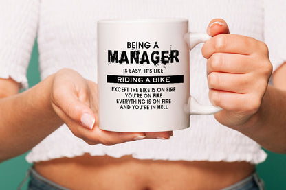 Funny Sarcastic Mug for Men & Women | Black Handle Novelty Coffee Mug | Crude Humor Gift for Friends & Colleagues | 11oz Black Ceramic Cup