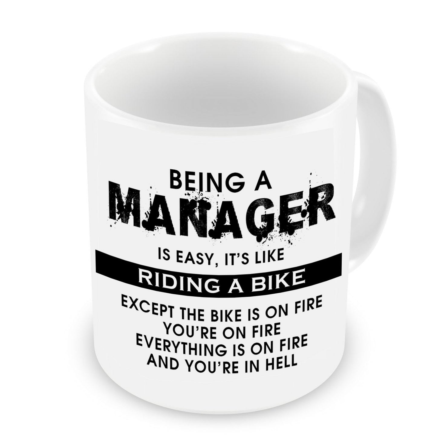 Funny Sarcastic Mug for Men & Women | Black Handle Novelty Coffee Mug | Crude Humor Gift for Friends & Colleagues | 11oz Black Ceramic Cup