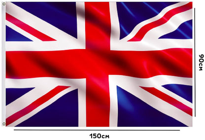 MEGA VALUE Union Jack 5x3ft Flag – Premium Quality Great Britain Flag for National Celebrations, Parties & Decorations