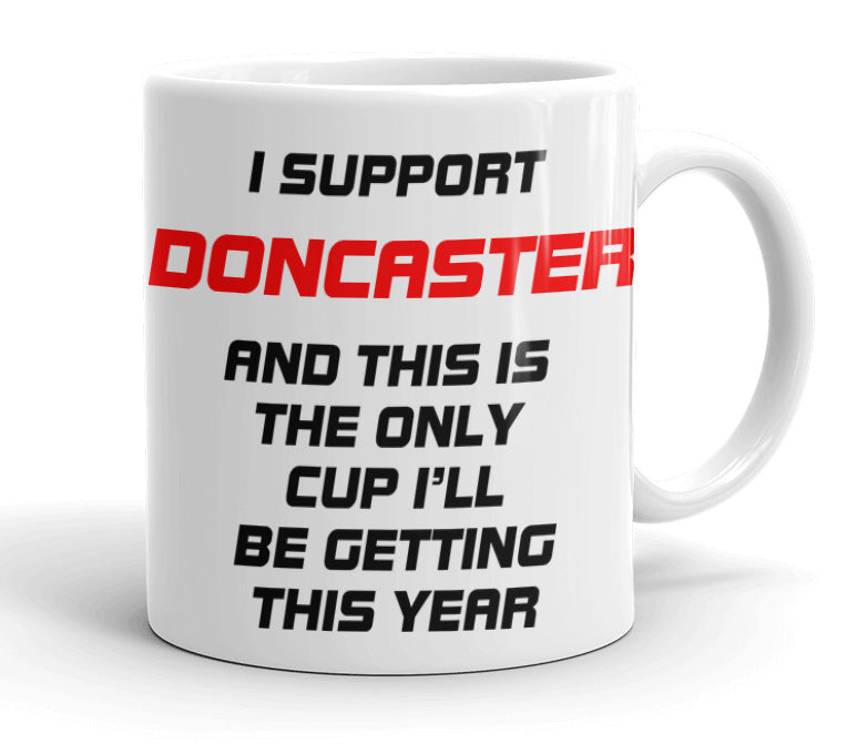 VIROSA Funny Football Mug – “Only Cup I’ll Be Getting” – Gift for Fans of 71 Football Clubs (11oz)