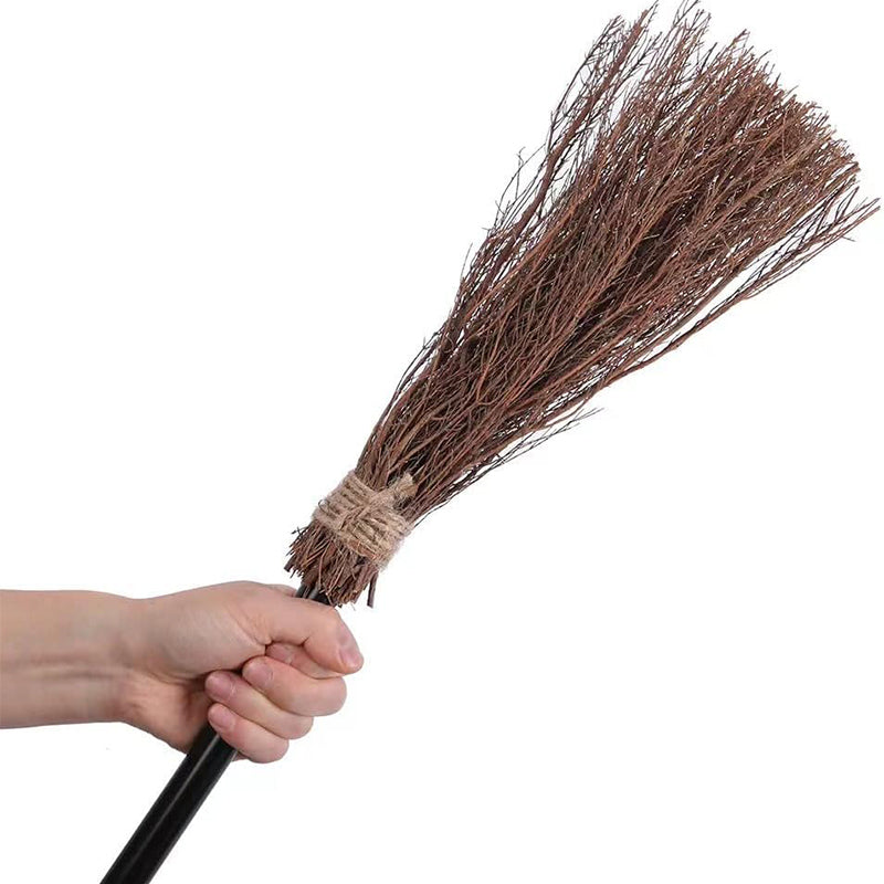 Evil Witch Broomstick: Large Lightweight Broomstick Perfect for Halloween Costume Parties, Fancy Dress, or Decorations for World Book Week Outfits