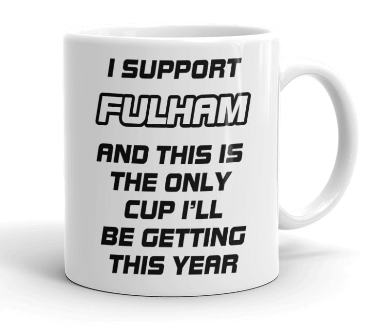 VIROSA Funny Football Mug – “Only Cup I’ll Be Getting” – Gift for Fans of 71 Football Clubs (11oz)