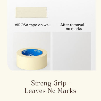 Pack of 5 Masking Tape Rolls - 48mm Wide, 50 Metres