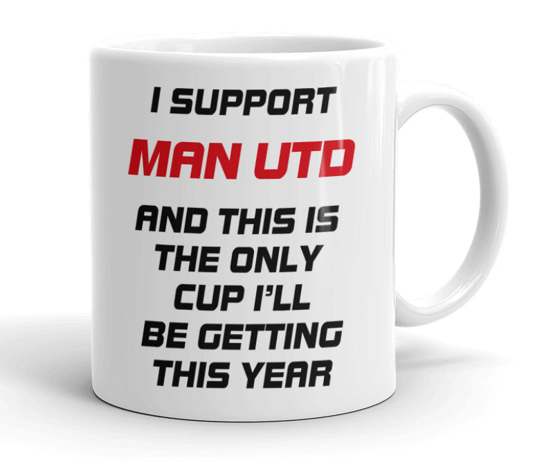 VIROSA Funny Football Mug – “Only Cup I’ll Be Getting” – Gift for Fans of 71 Football Clubs (11oz)