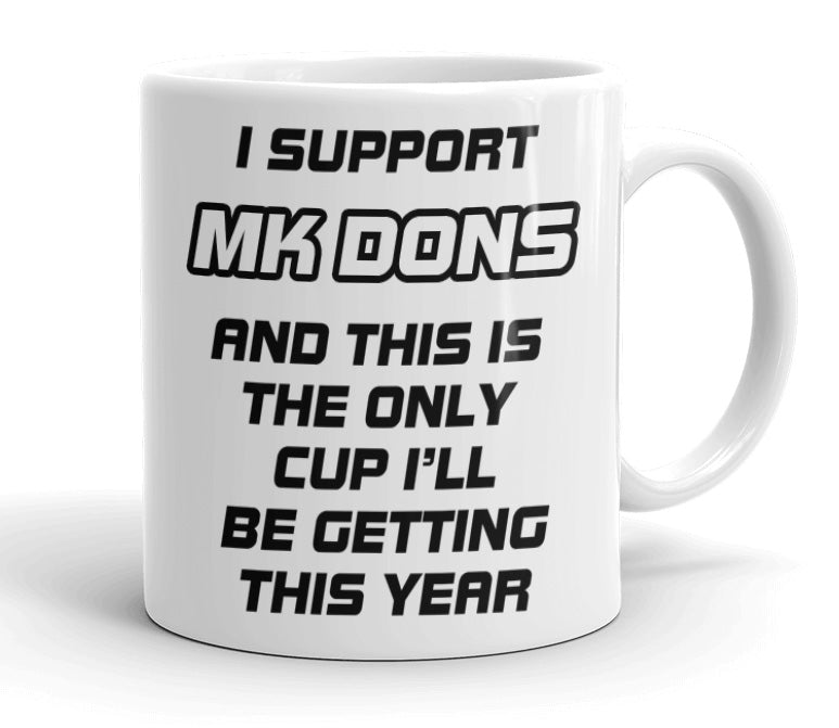 VIROSA Funny Football Mug – “Only Cup I’ll Be Getting” – Gift for Fans of 71 Football Clubs (11oz)