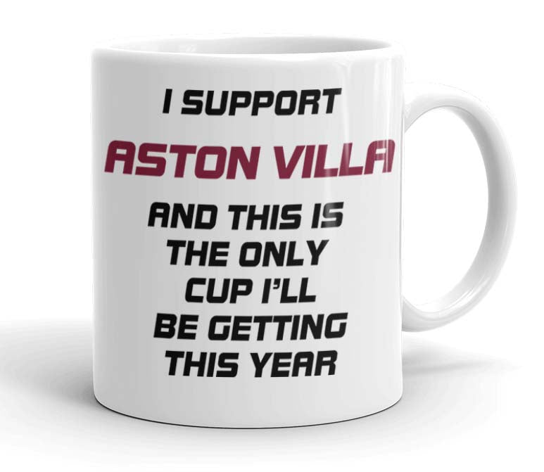 VIROSA Funny Football Mug – “Only Cup I’ll Be Getting” – Gift for Fans of 71 Football Clubs (11oz)
