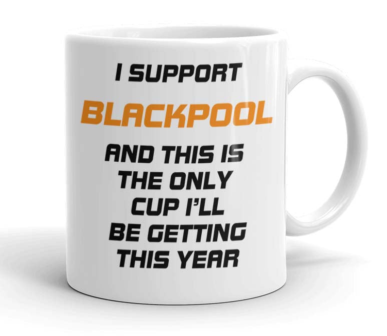 VIROSA Funny Football Mug – “Only Cup I’ll Be Getting” – Gift for Fans of 71 Football Clubs (11oz)