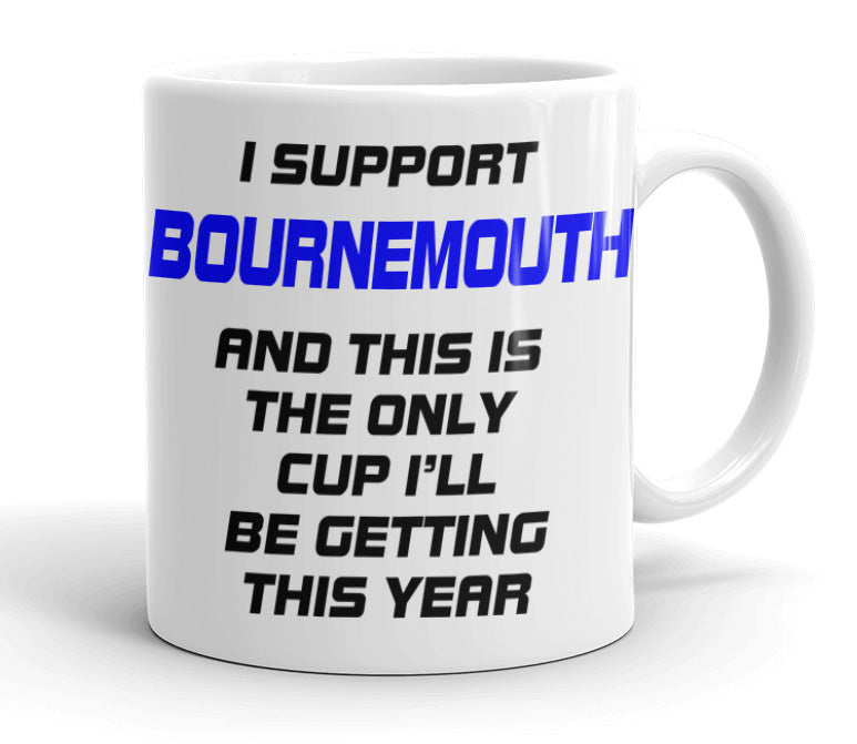 VIROSA Funny Football Mug – “Only Cup I’ll Be Getting” – Gift for Fans of 71 Football Clubs (11oz)