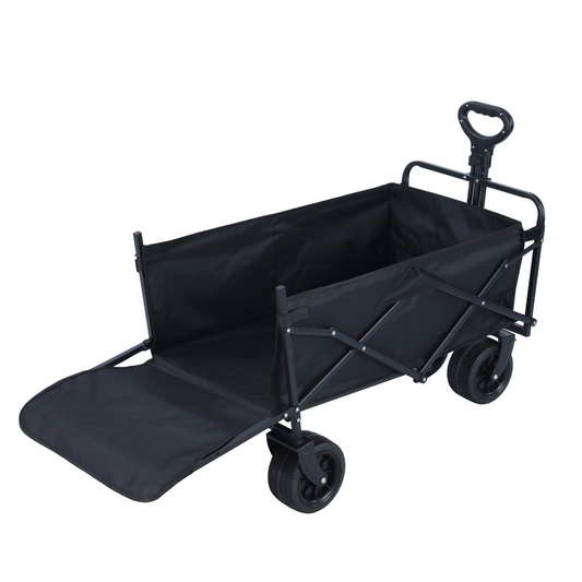 VIROSA 200L Wagon Trolley with Thick Tyres & Back Open Feature – Foldable Heavy Duty Outdoor Utility Cart for Camping, Gardening & Festivals