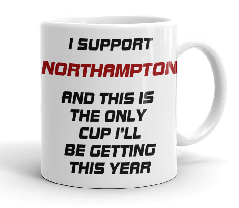 VIROSA Funny Football Mug – “Only Cup I’ll Be Getting” – Gift for Fans of 71 Football Clubs (11oz)