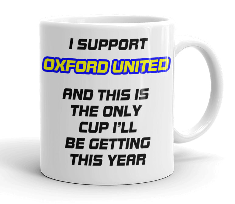 VIROSA Funny Football Mug – “Only Cup I’ll Be Getting” – Gift for Fans of 71 Football Clubs (11oz)