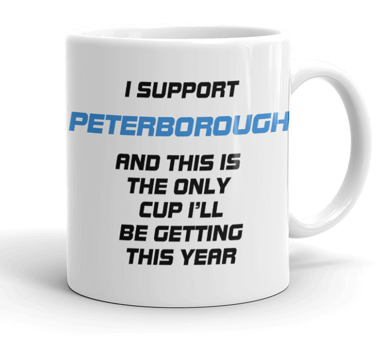 VIROSA Funny Football Mug – “Only Cup I’ll Be Getting” – Gift for Fans of 71 Football Clubs (11oz)