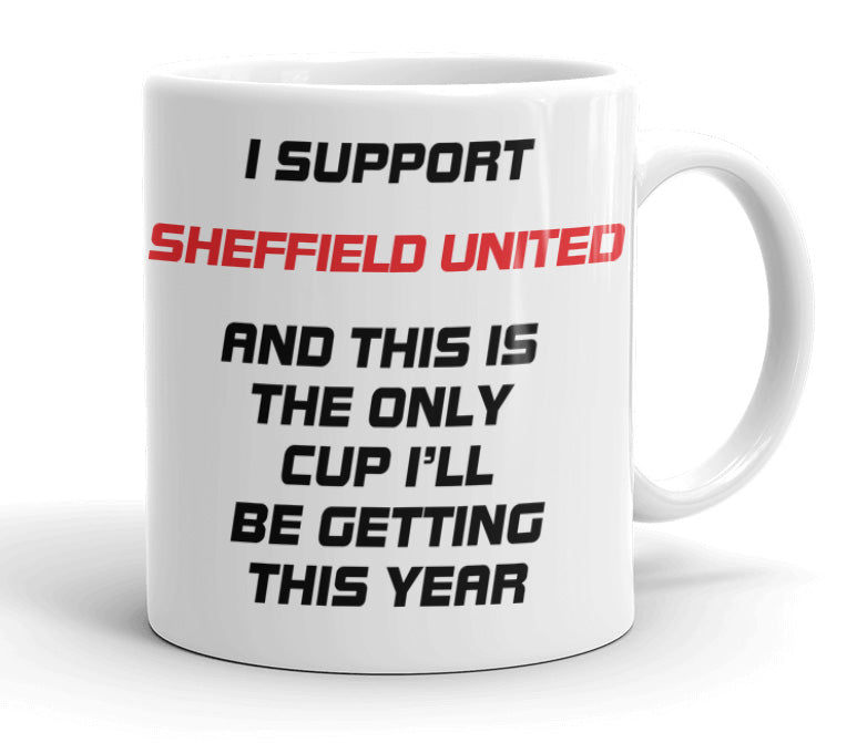 VIROSA Funny Football Mug – “Only Cup I’ll Be Getting” – Gift for Fans of 71 Football Clubs (11oz)
