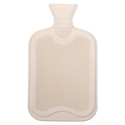 Large 2L Hot Water Bottle with Premium Cozy Fluffy Cover - Ideal for Relief from Muscle Pain and Cramps (Dark Grey)