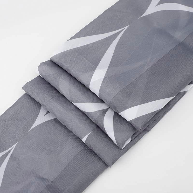 Lattice Grey Shower Curtain - Anti-Mould, Mildew Resistant, Water Repellent Polyester Fabric