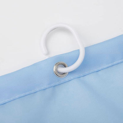 Light Blue Shower Curtain - Anti-Mould, Mildew Resistant, Water Repellent Polyester Fabric