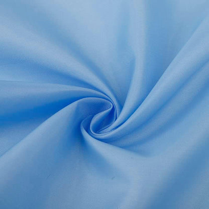 Light Blue Shower Curtain - Anti-Mould, Mildew Resistant, Water Repellent Polyester Fabric