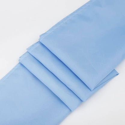 Light Blue Shower Curtain - Anti-Mould, Mildew Resistant, Water Repellent Polyester Fabric
