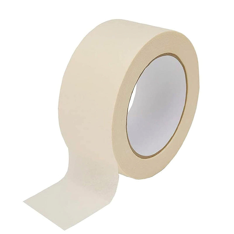 Pack of 5 Masking Tape Rolls - 48mm Wide, 50 Metres | Ideal for Painters, Decorators, Professional & DIY Use | Perfect for Painting Walls, Crafts & More