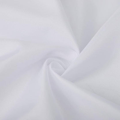 White Shower Curtain - Anti-Mould, Mildew Resistant (71 x 71 Inch) Water Repellent Polyester