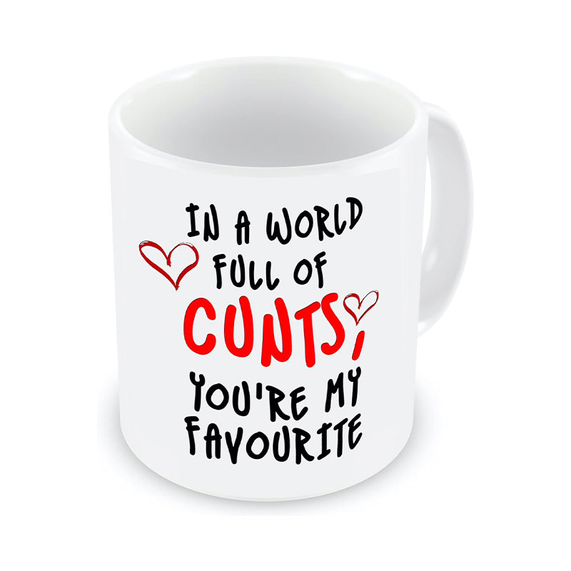A World Full of C NTS, You’re My Favorite - Funny Rude Gift Coffee Mug for Any Occasion