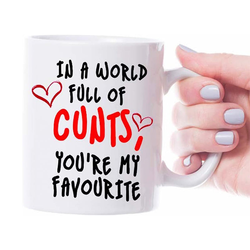 A World Full of C NTS, You’re My Favorite - Funny Rude Gift Coffee Mug for Any Occasion