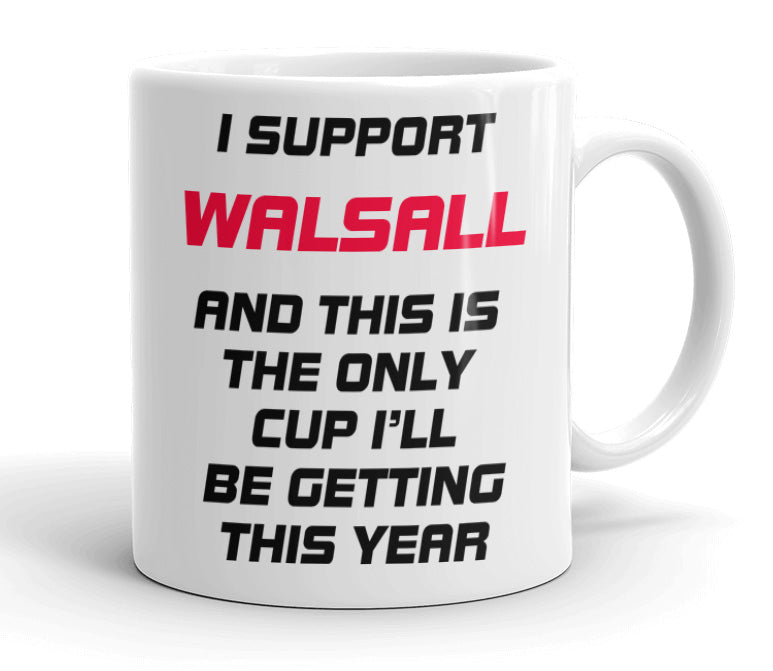 VIROSA Funny Football Mug – “Only Cup I’ll Be Getting” – Gift for Fans of 71 Football Clubs (11oz)