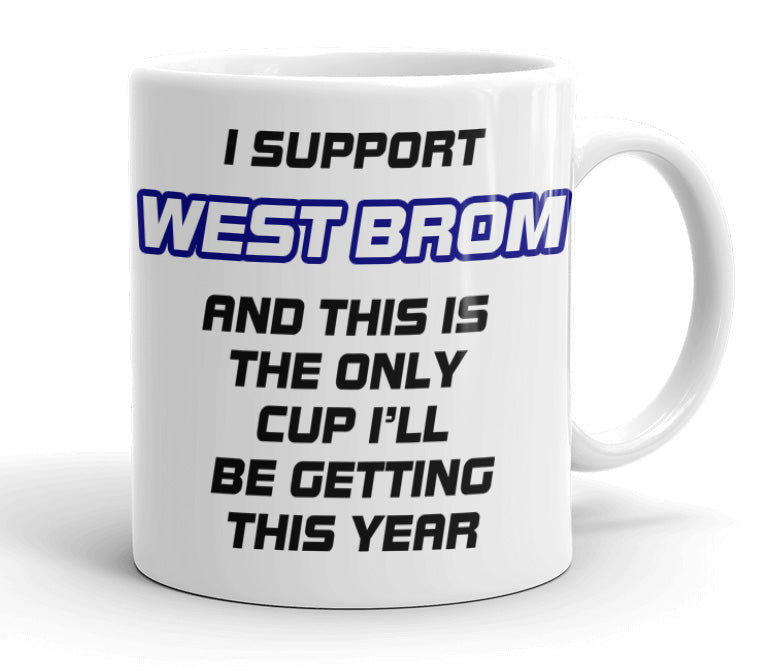 VIROSA Funny Football Mug – “Only Cup I’ll Be Getting” – Gift for Fans of 71 Football Clubs (11oz)