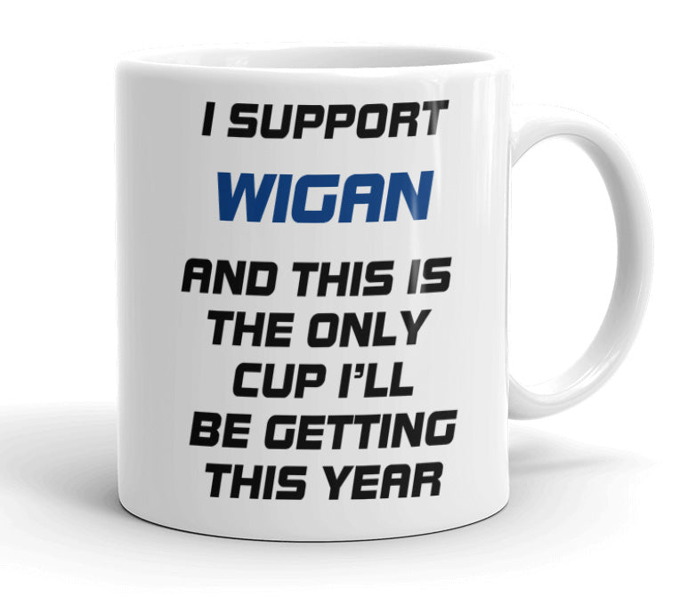 VIROSA Funny Football Mug – “Only Cup I’ll Be Getting” – Gift for Fans of 71 Football Clubs (11oz)