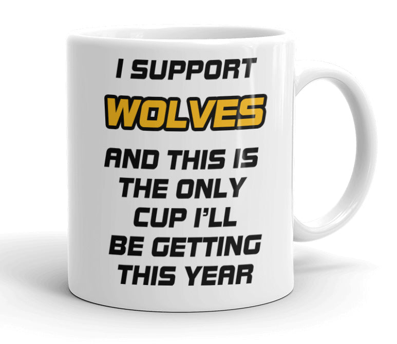 VIROSA Funny Football Mug – “Only Cup I’ll Be Getting” – Gift for Fans of 71 Football Clubs (11oz)