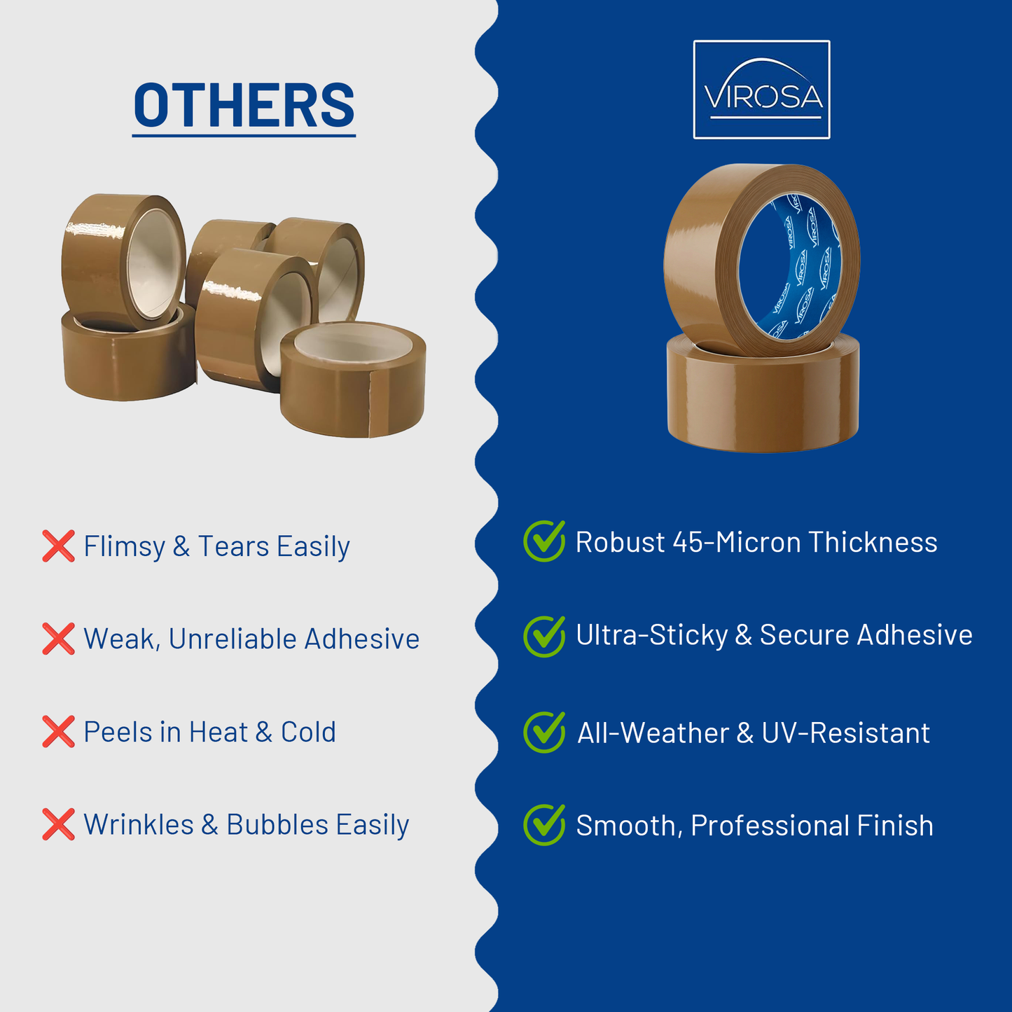 Brown Packing Tapes - 48mm x 66m