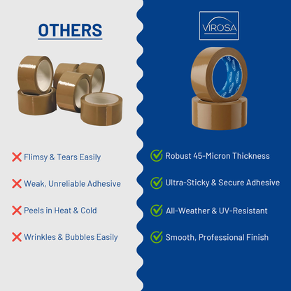 Brown Packing Tapes - 48mm x 66m