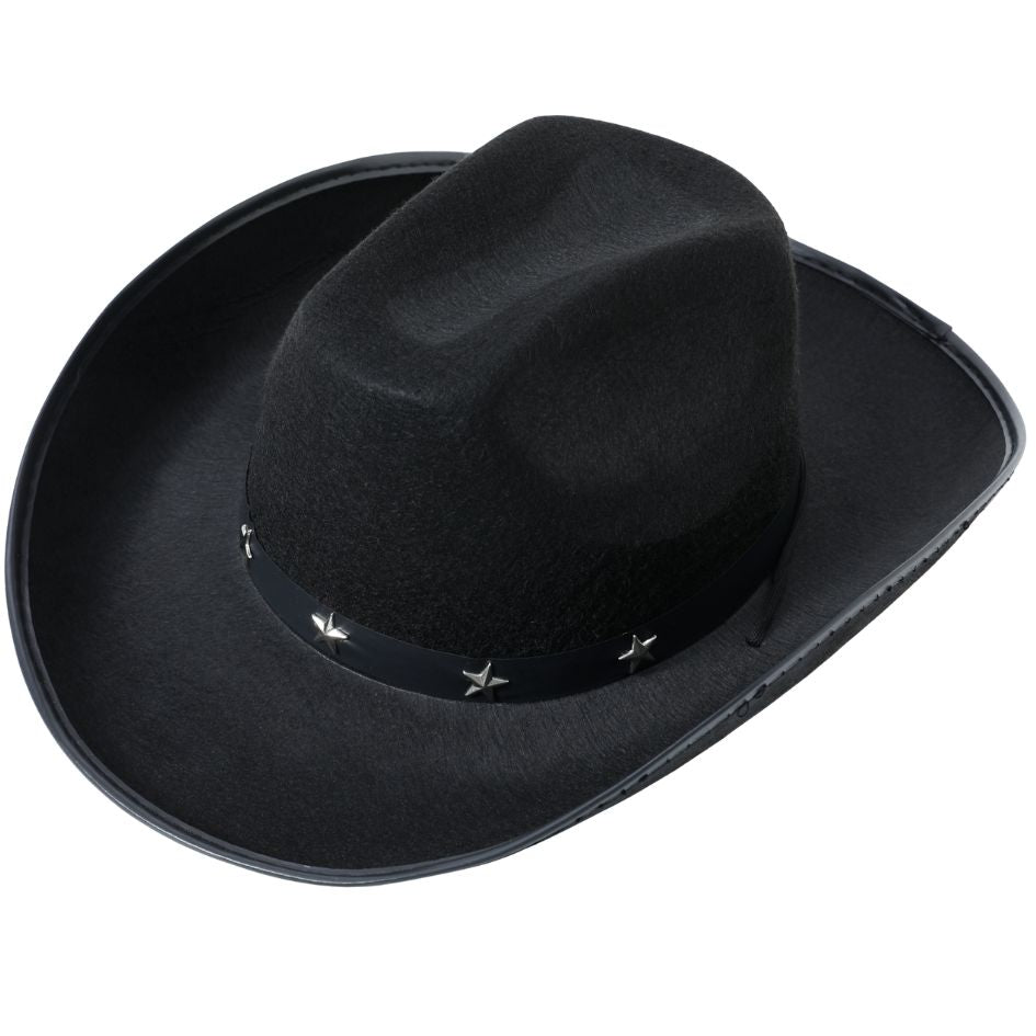 VIROSA Classic Western Cowboy Hat – Lightweight Adjustable Fit – Available in Black, Pink & Brown – For Men & Women – Rodeo, Fancy Dress, Outdoor Wear