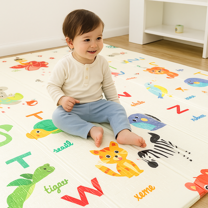 VIROSA Foldable Play Mat for Babies & Toddlers